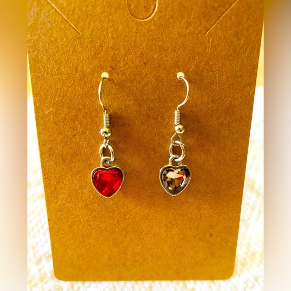 Handmade Mini Mix Match Heart Drop Fashion Earrings
Approx 1” Nickel Free Hooks - Picture 2 of 6